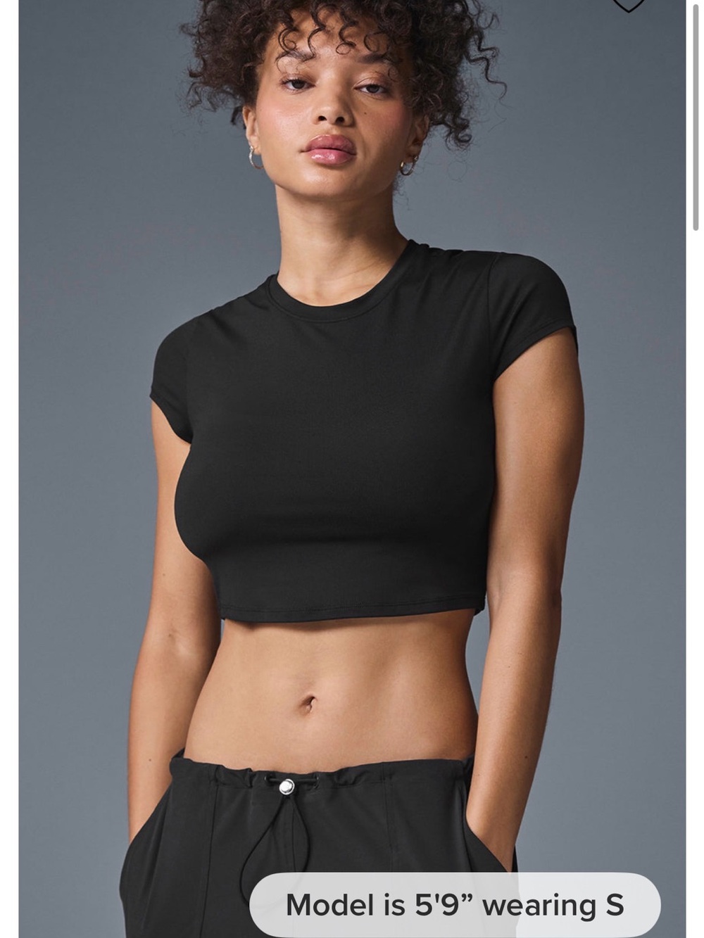 Alo Alosoft Crop Finesse Short Sleeve